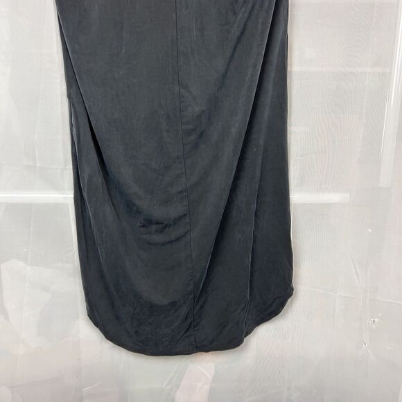 Anthropologie Dolan Shift Dress XS Left Coast Black tunic lagenlook pocket v nec - Picture 9 of 10